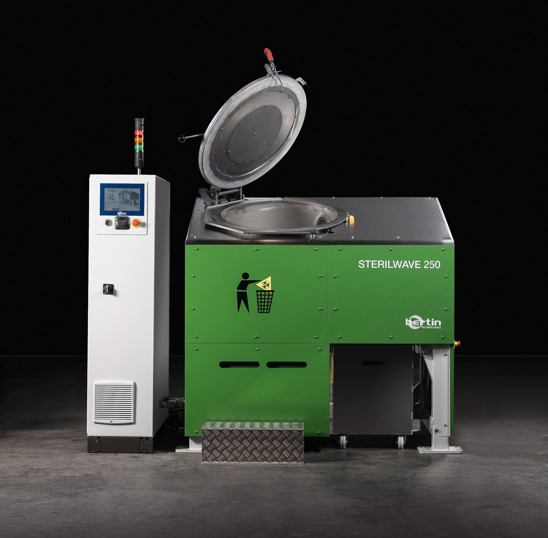 Sterilwave SW 250 — mid-capacity medical waste sterilizer
